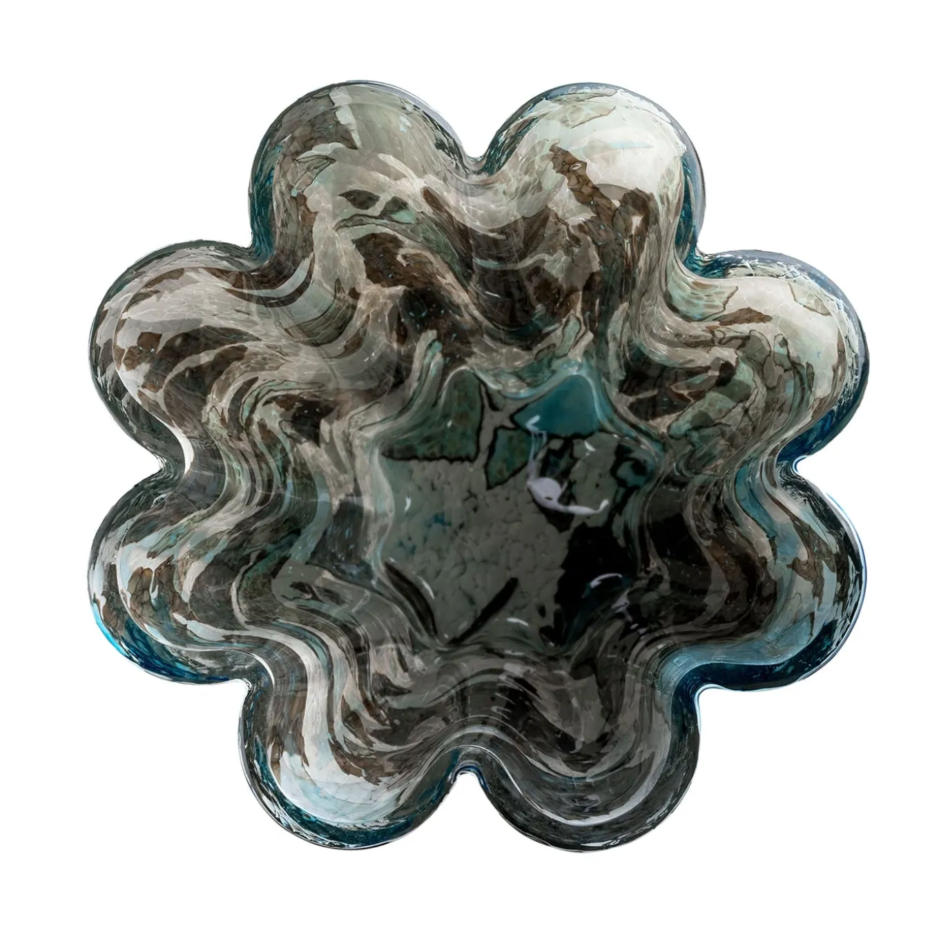 Aquamarine Bucket Glass Vase