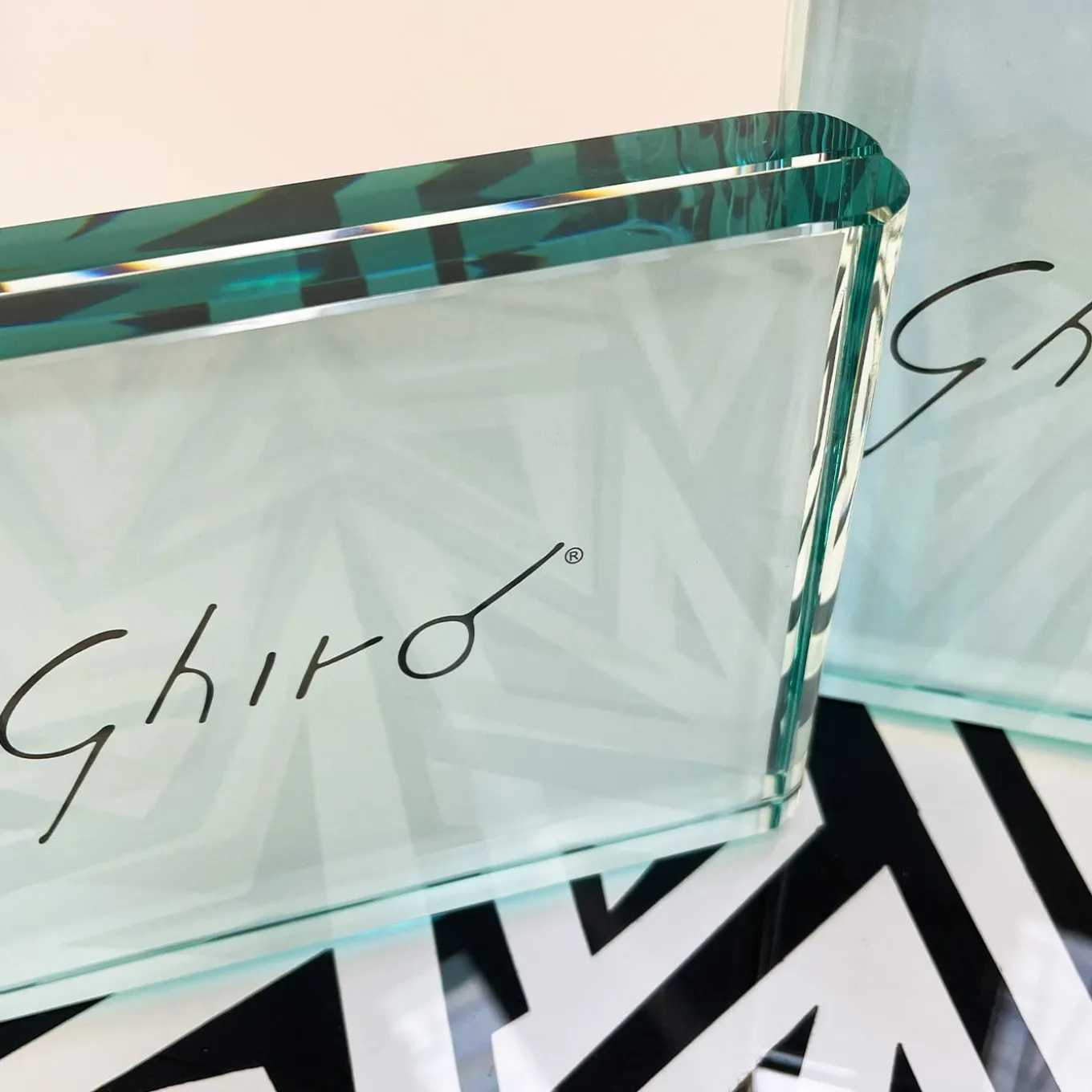 Aquamarine Horizontal Crystal Picture Frame