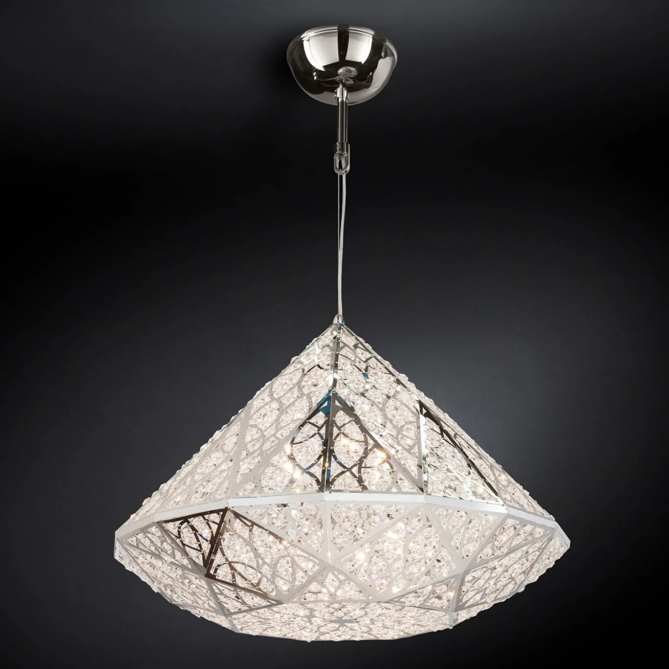 Arabesque Diamond H40 Silvery Chandelier