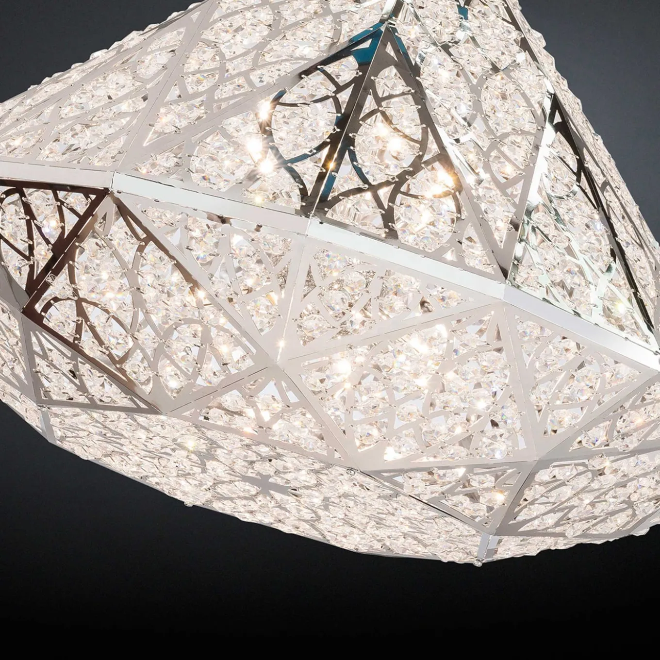 Arabesque Diamond H40 Silvery Chandelier