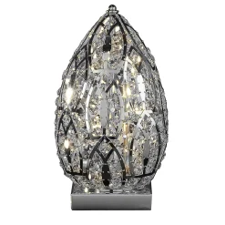 Arabesque Egg 30 Chromed Table Lamp