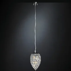 Arabesque Egg Small Chromed Pendant Lamp