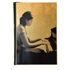 Arabesque Gold Video Artwork Sculptural Book