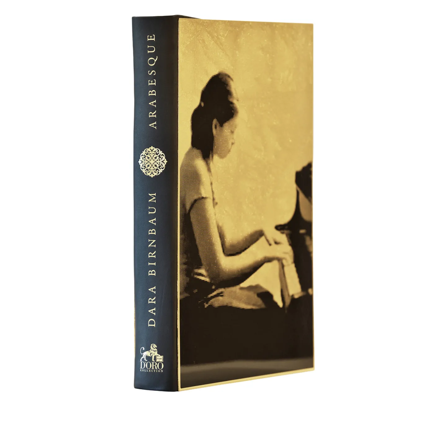 Arabesque Gold Video Artwork Sculptural Book