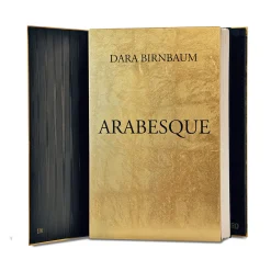 Arabesque Gold Video Artwork Sculptural Book
