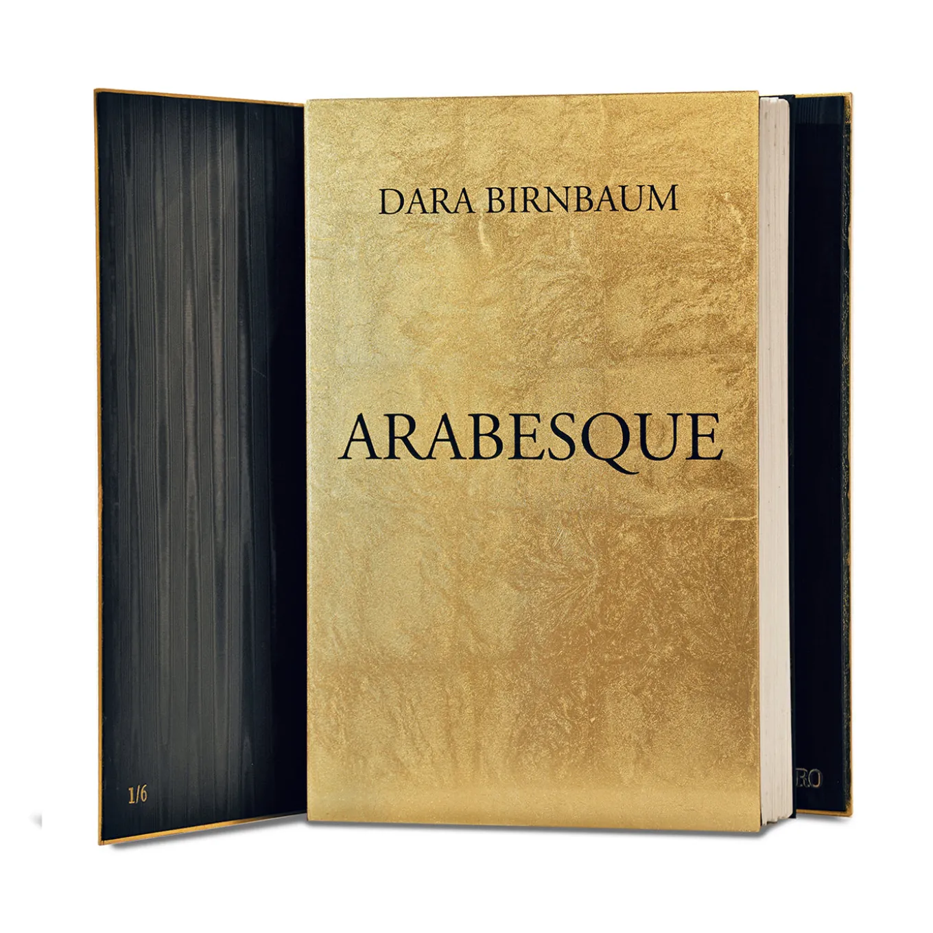 Arabesque Gold Video Artwork Sculptural Book