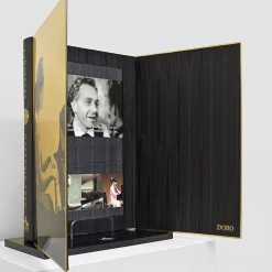 Arabesque Gold Video Artwork Sculptural Book