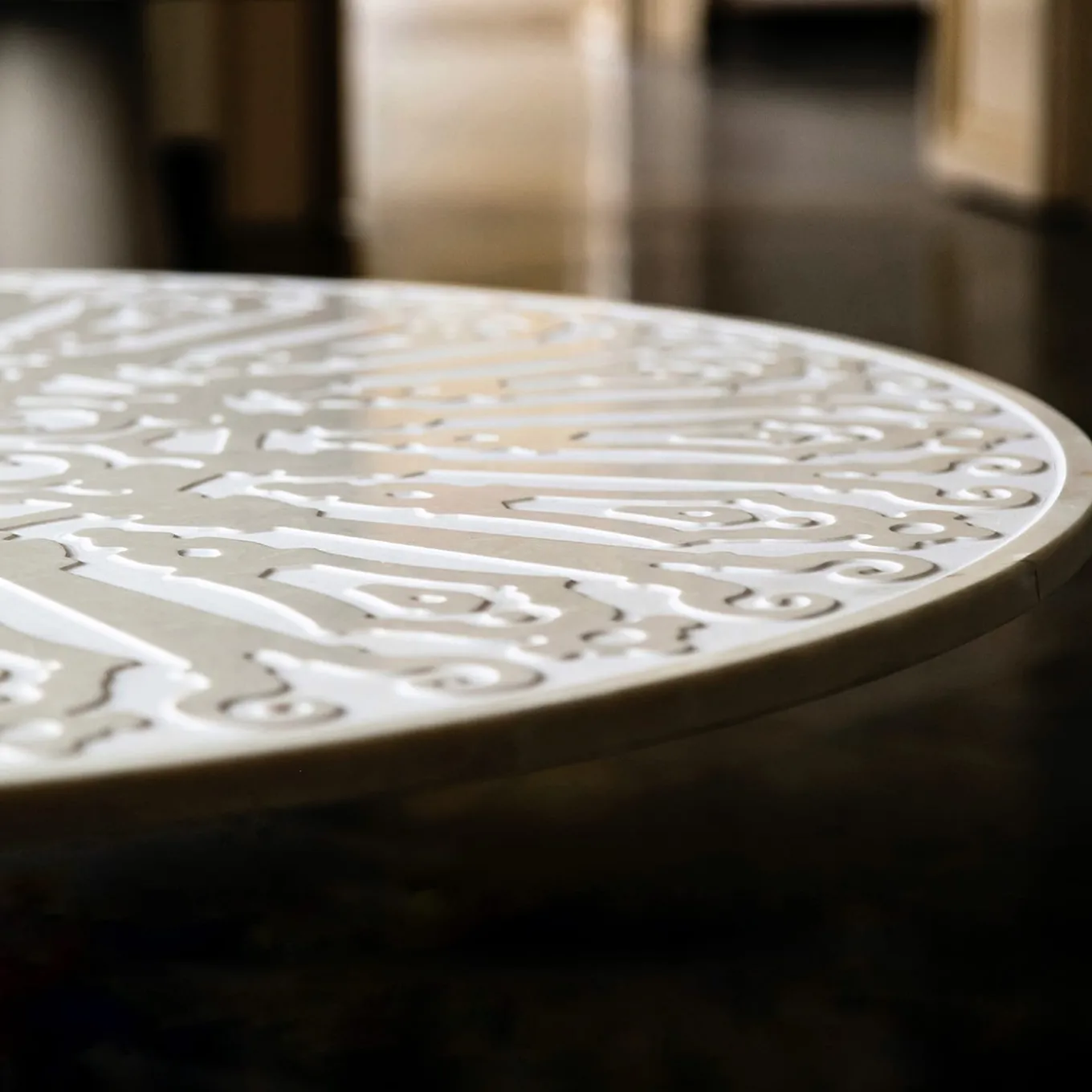 Aragona Pearl White marble Coffee table by Roberto Semprini
