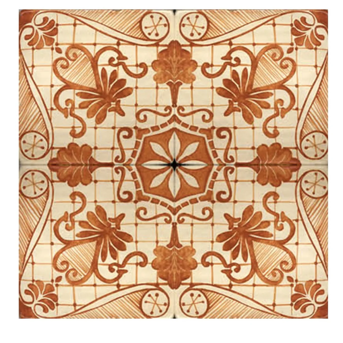 Arancio Maimonide Set of 4 Tiles #1