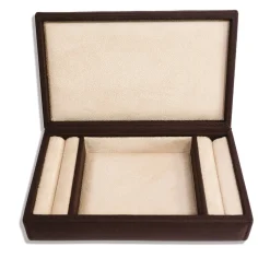 Arc Long Brown Jewelry Chest