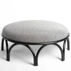 Arcadia Black Pouf