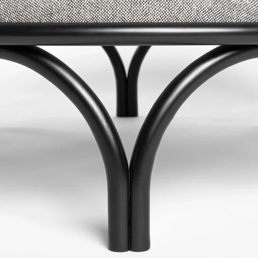 Arcadia Black Pouf