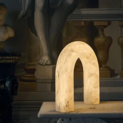 Arco di Luce Large Alabaster Table Lamp