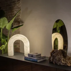 Arco di Luce Large Alabaster Table Lamp