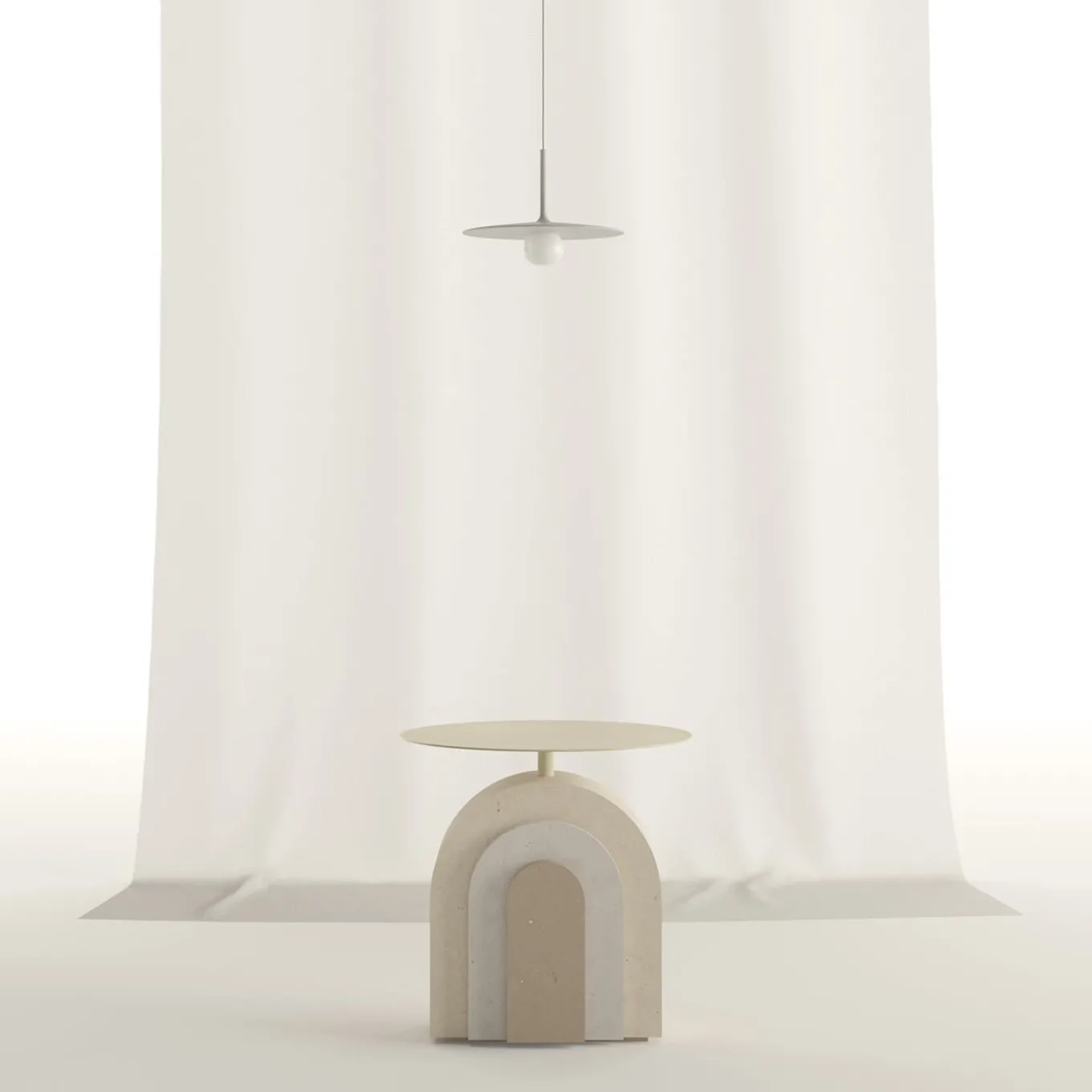 Arco Stone Side Table by Apospersano
