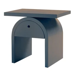 Arcom Gray Bedside Table