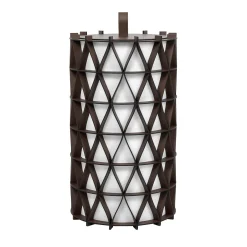 Arena Tall Brown Leather Lantern