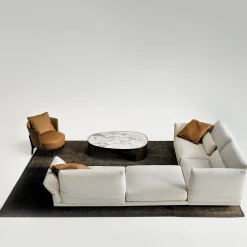 Ares 104 Brown & Black Armchair by Ludovica + Roberto Palomba