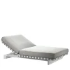 Argo Alu White-Mambo Pearl Sunbed by Ludovica and Roberto Palomba