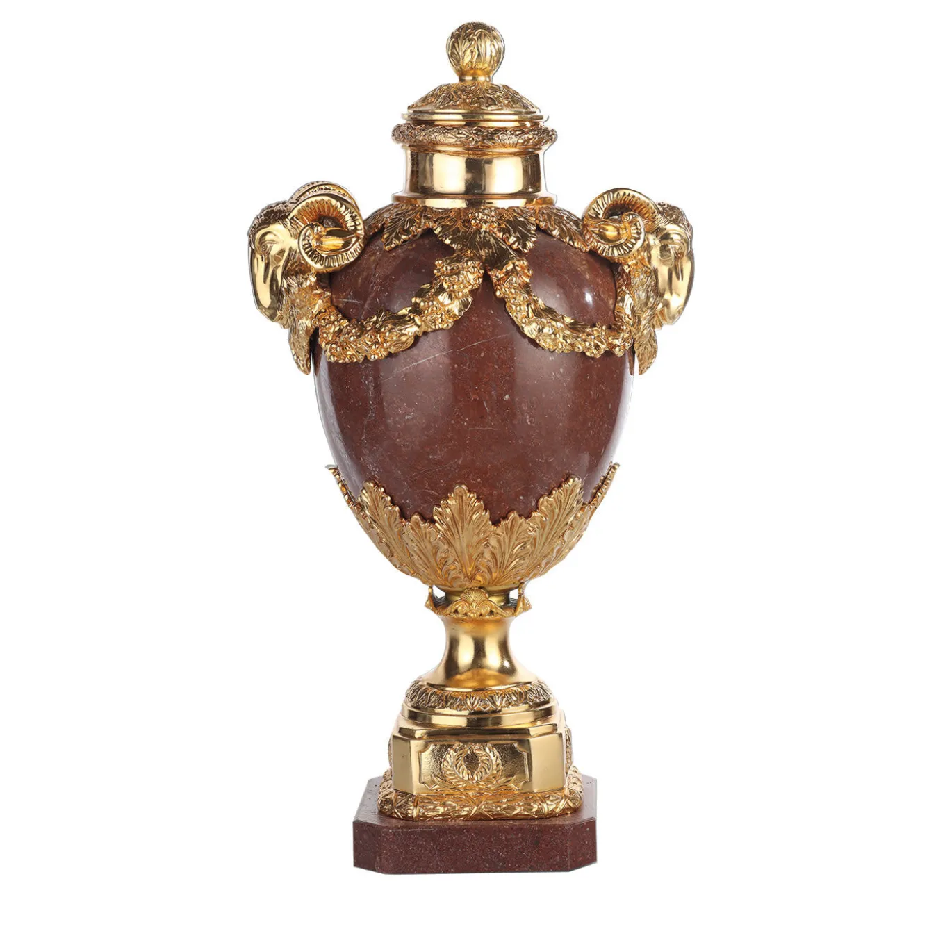 Ariete Bronze & Marble Vase