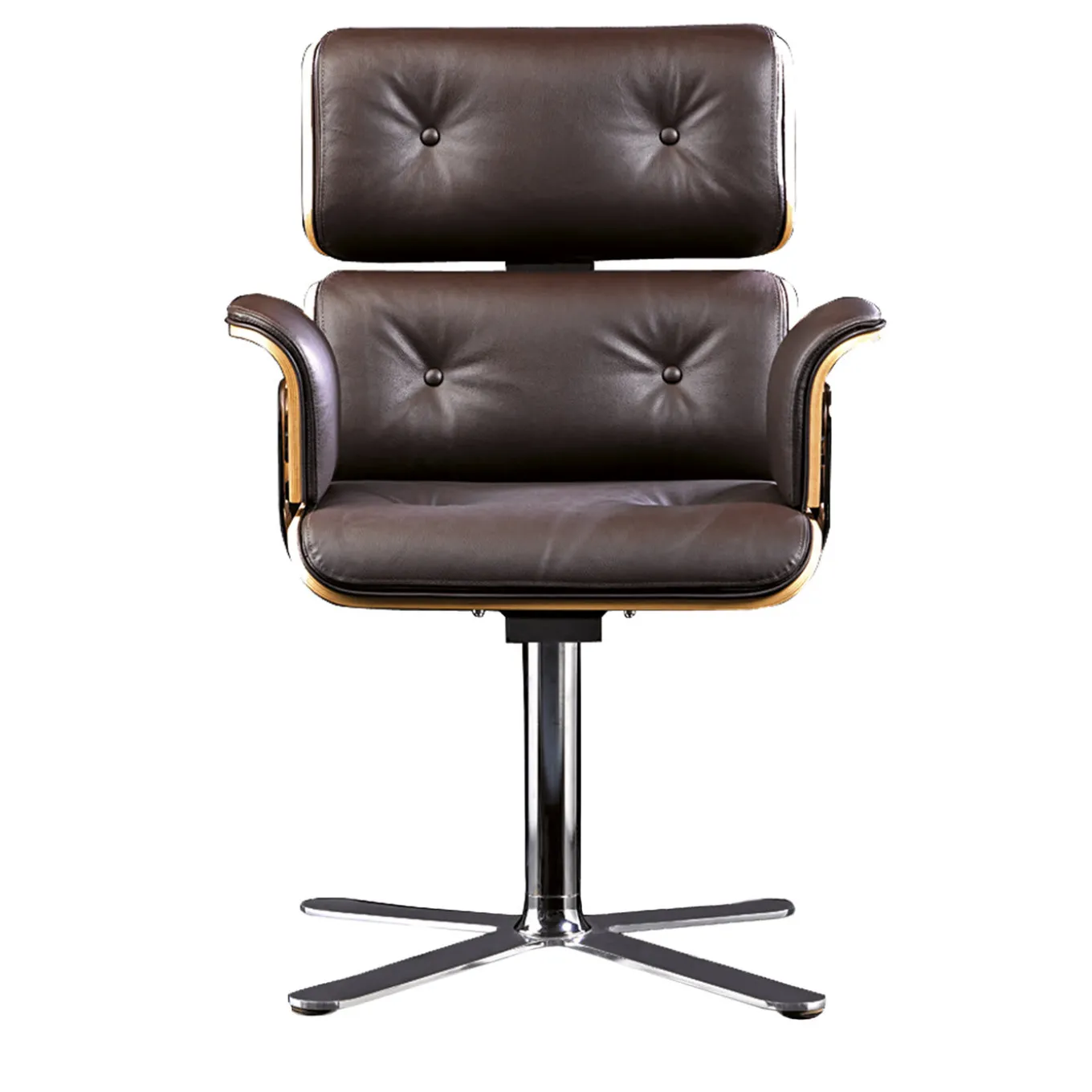 Armadillo 5 Dark Brown Office Armchair by Rainer Bachschmid