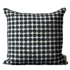Armoise Square Dotted Black & White Boucle Cushion