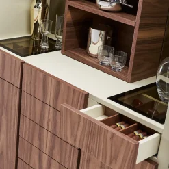 Arsenale Beige Leather Cupboard