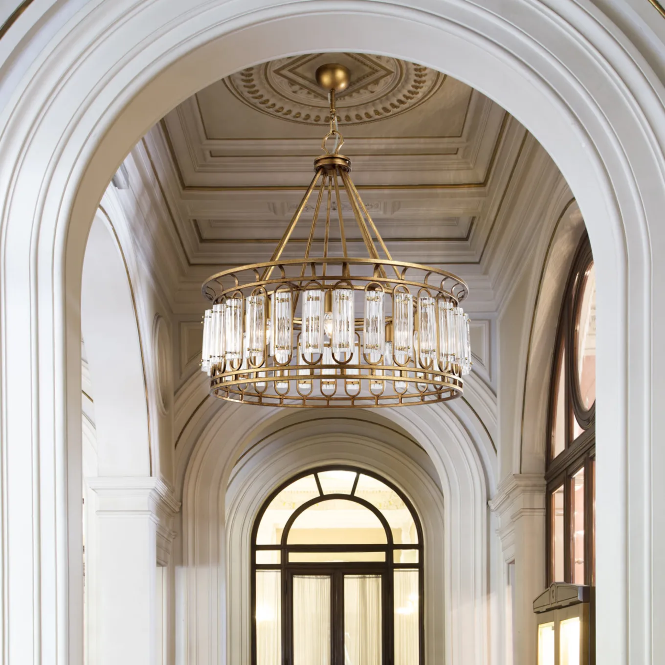 Art Deco Antique Gold Chandelier #2