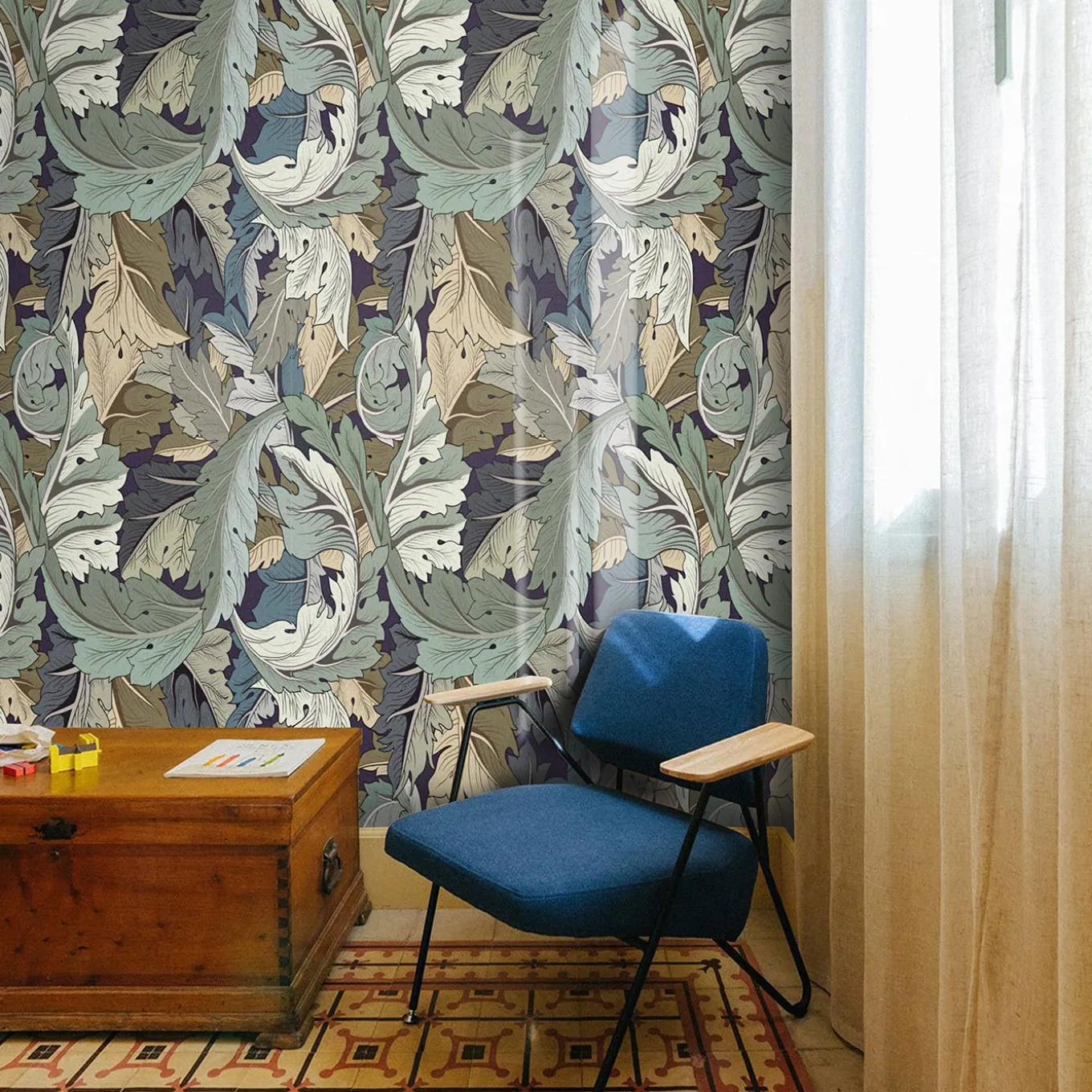 Art Nouveau Victorian Wallpaper