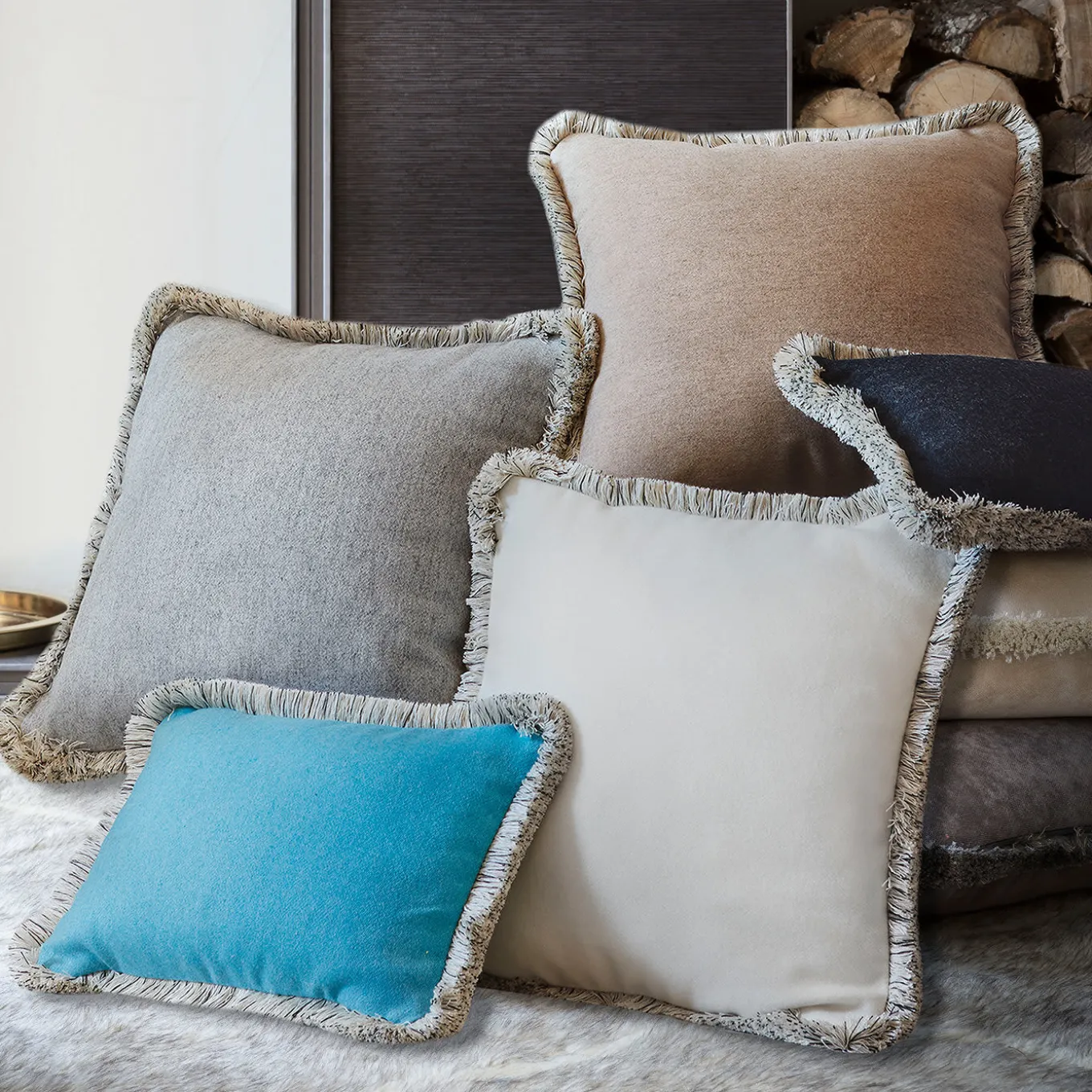 Artic Teal Rectangular Cushion Limited Edition