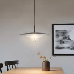 Astra Black And Ivory Metal Pendant Lamp