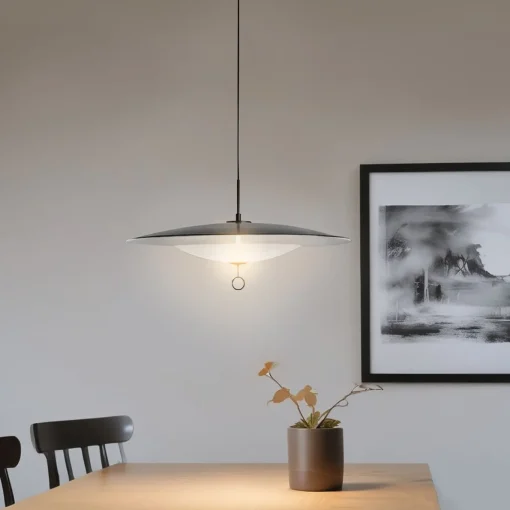Astra Black And Ivory Metal Pendant Lamp