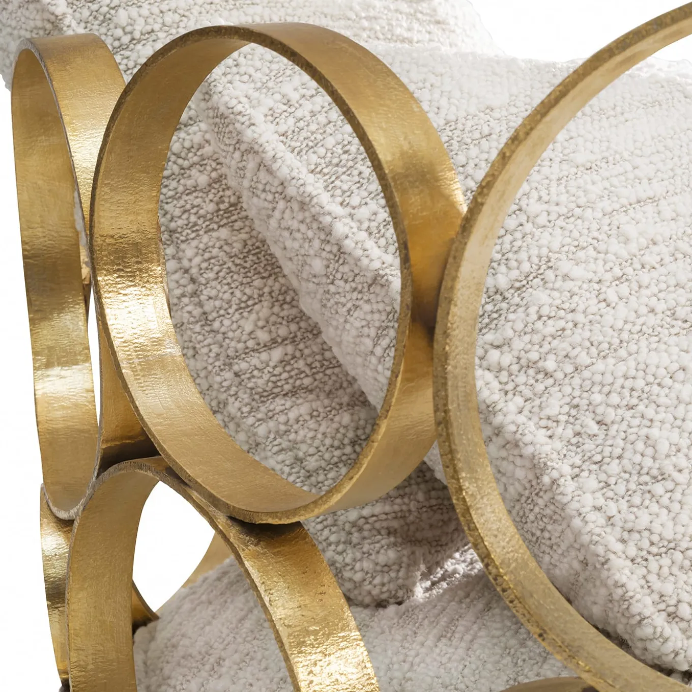 Astro Gold Brass Armchair by Galleria Flair Firenze