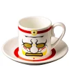 Asuka-Kio Set of 6 Coffee Cups with Saucers