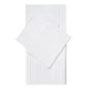 Athos Jacquard White US King Sheet Set