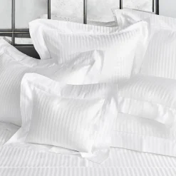 Athos Jacquard White US King Sheet Set