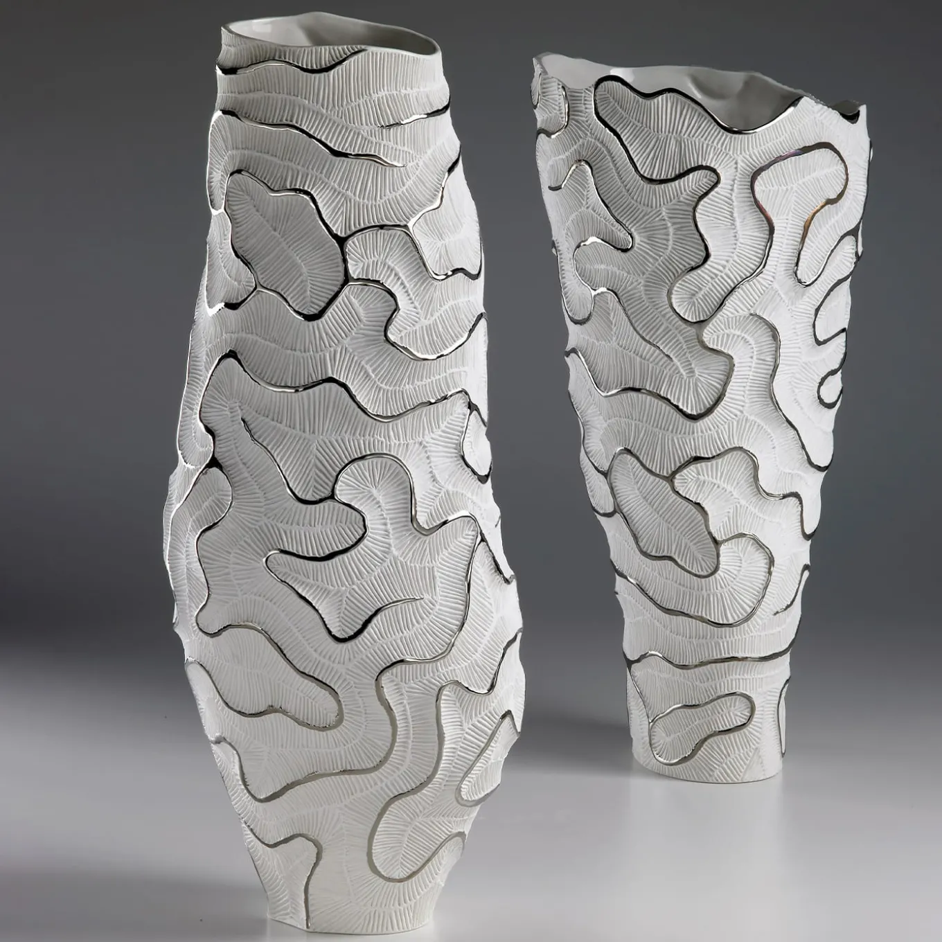 Atlas Platinum Vase