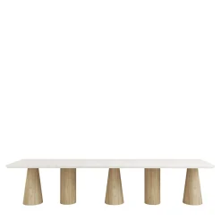 Atrani Oak & Marble Bench