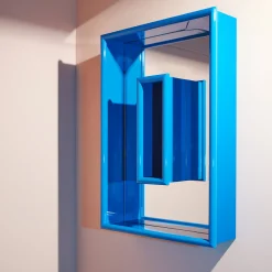 Atrio Blue Details Wall Mirror