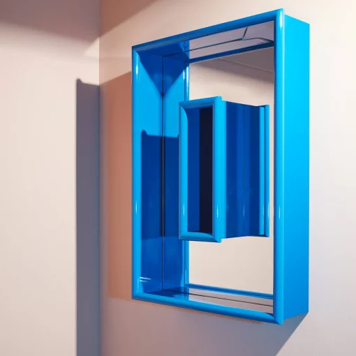 Atrio Blue Details Wall Mirror