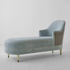 Audrie Velvet Upholstery Chaise