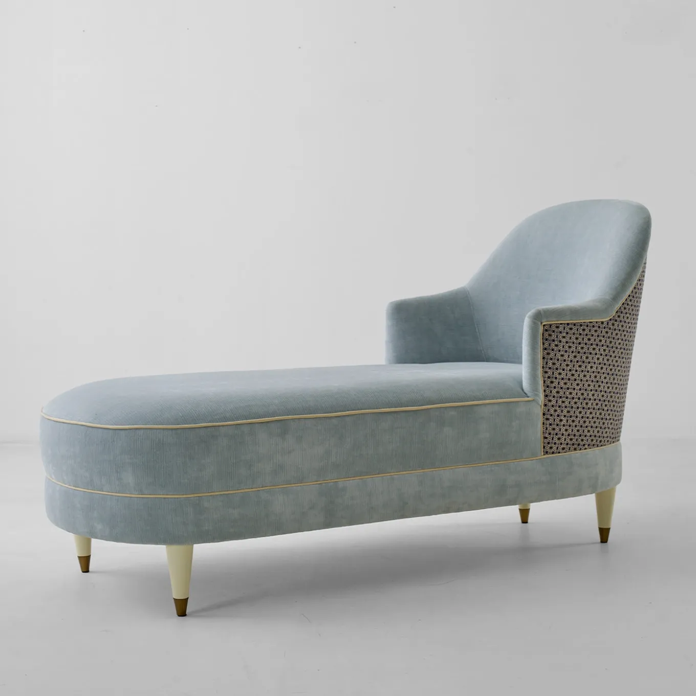 Audrie Velvet Upholstery Chaise