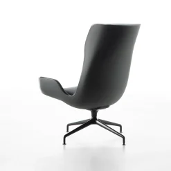 Aura Black Armchair by Rainlight and Centro Progetti Tecno