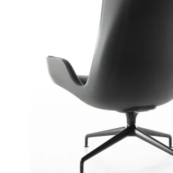 Aura Black Armchair by Rainlight and Centro Progetti Tecno