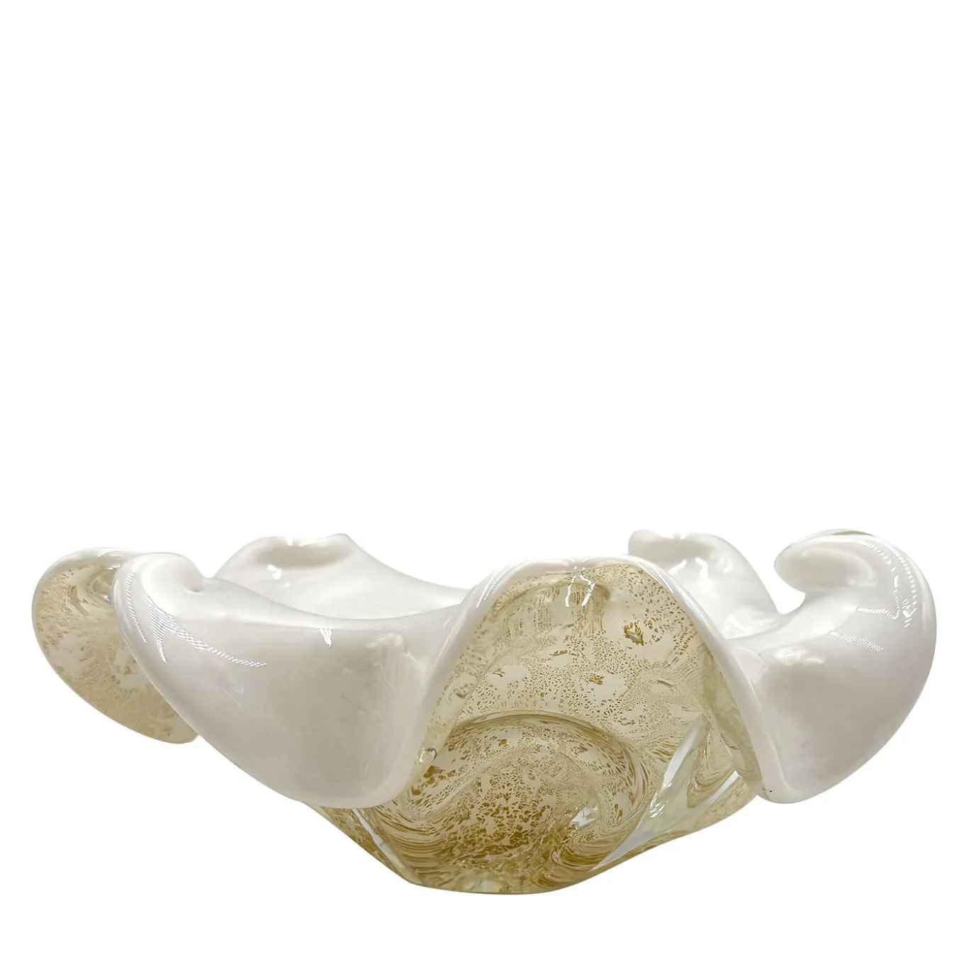 Aureum Milk White and Gold Ashtray