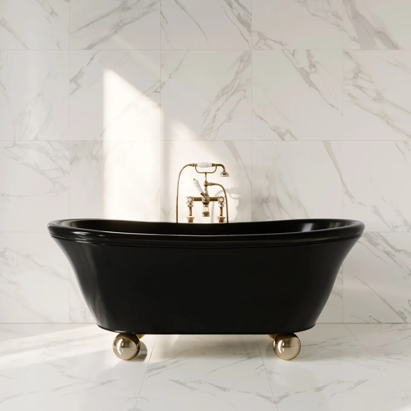 Aurora Bijoux Painted Black Bathtub
