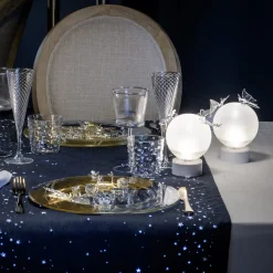 Aurora Snails Gold Glass Decorative Dinner Plate