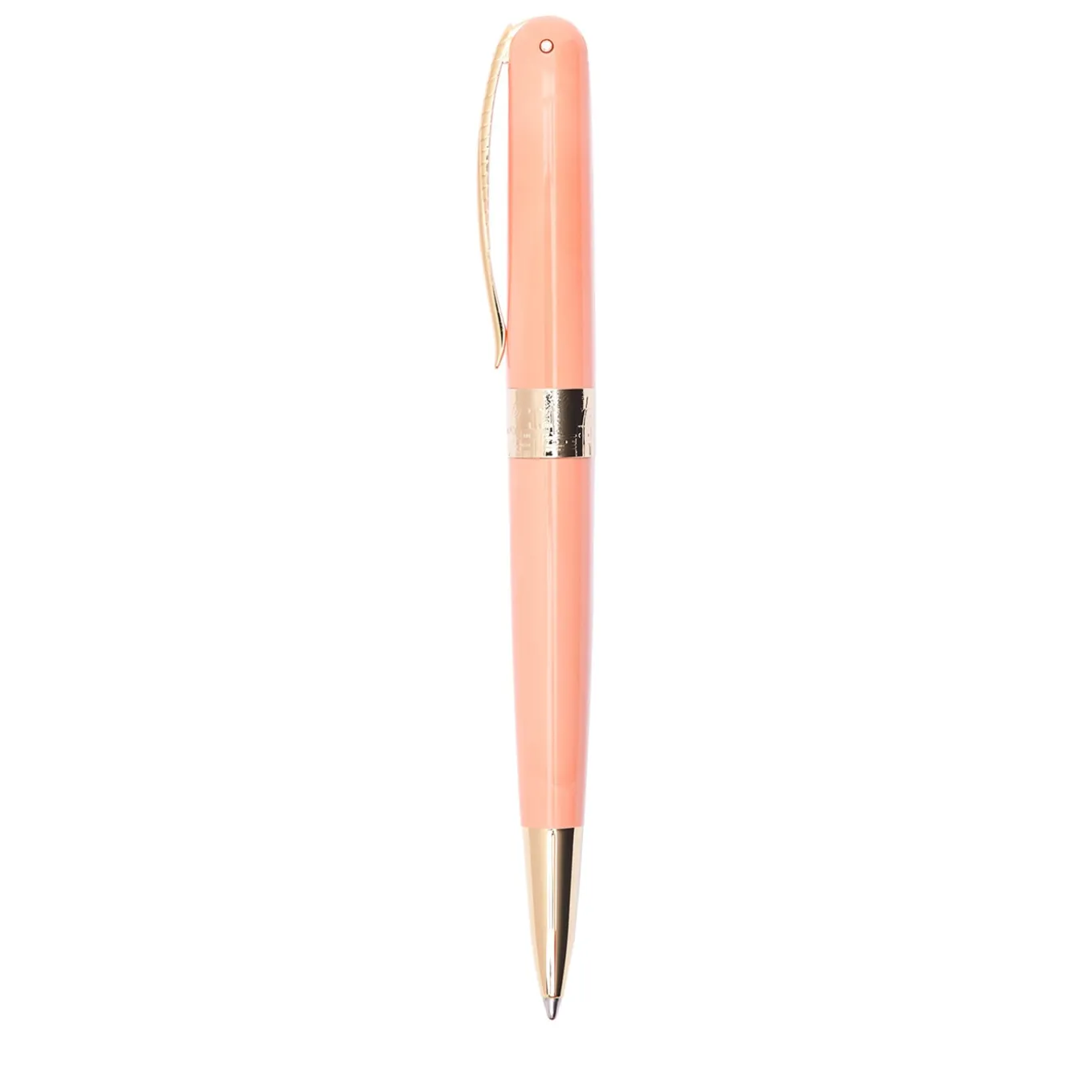 Avatar Fancy Peach Ballpoint Pen with Gold Trim