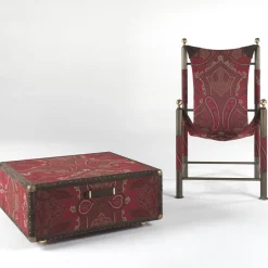 Babel Red Foldable Travel Chair and Trunk