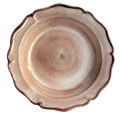 Babi Scalloped Brick-Red Soup Plate